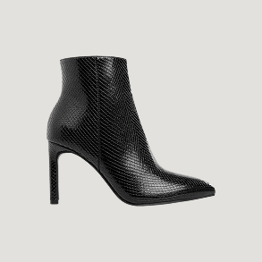 Textured Stiletto Heel Ankle Boots